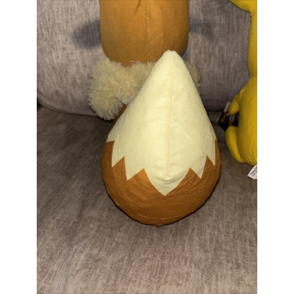 Big 16 Inch Set If 2 Pokemon Plush Pikachu (has Tags) Evee 2014 2022 - Picture 8 of 16